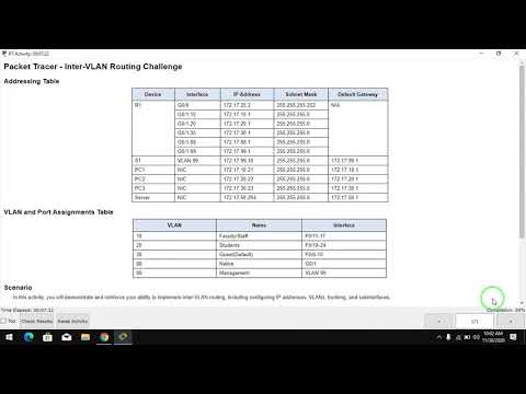 4.5.1 Packet Tracer - Inter-VLAN Routing Challenge