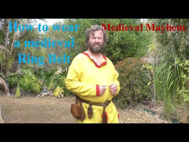 Vídeo relacionado con Thajaling Cinturón de nudo celta de cuero medieval, de caballero vikingo en relieve, LARP vintage para accesorio de disfraz de cosplay (Marrón)