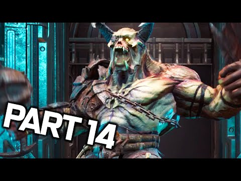 DOOM ETERNAL Gameplay Walkthrough Part 14 - GLADIATOR BOSS - PS4 DOOM Gameplay