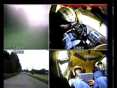 Itäralli 2015 In-car Leinonen-Kanninen SS 2 big crash