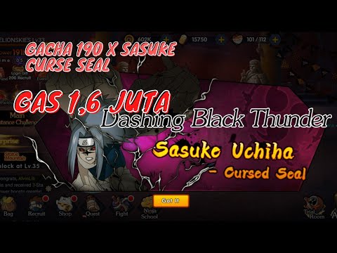 TOP UP 1,6 JUTA LAGI GACHA SASUKE CURSE SEAL NINJA IMBA - BEAST POWER NIGHT NINJAS