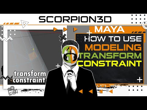 MAYA BASICS MODELING TOOLKIT - TRANSFORM CONSTRAINT, LET'S MAKE BABY STEPS FOR BEGINNERS
