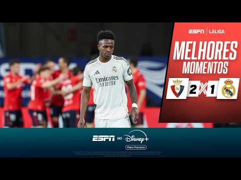 Gols e lances de Osasuna x Real Madrid