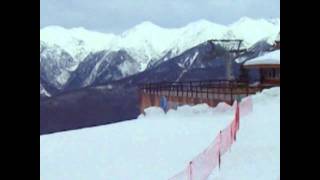 preview picture of video 'Красная поляна Сочи Ski Krasnaya polyana ski form Russia Sochi'