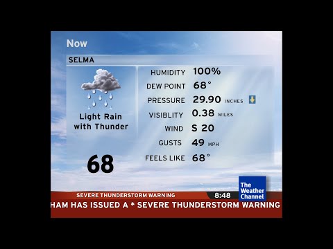 Intellistar 1 SD with Severe Thunderstorm Warning - Salem, AL (3/26/23)