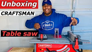 Unboxing the Craftsman Table Saw