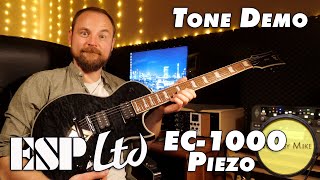 Video thumbnail for Tone Demo: ESP LTD EC-1000 Piezo [Almost no talking!] by Made by Miike