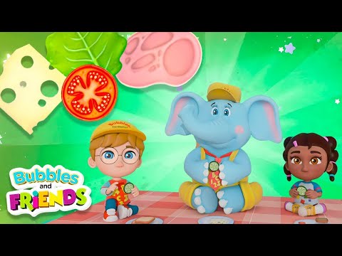 Bubbles and Friends Try Something New | Learning Cartoon & Song For Kids