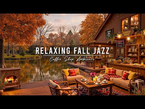 Jazz Relaxing Music at Cozy Fall Porch Ambience 🍂 Smooth Jazz Instrumental Music for Studying, Work