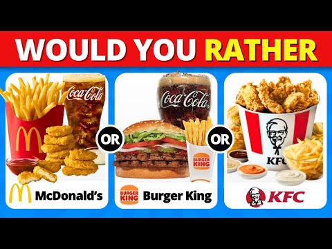Would You Rather? Snacks & Junk Food Edition 🍔🍟🍦| Food Quiz