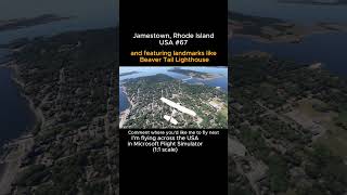 Jamestown, Rhode Island from Microsoft Flight Simulator #jamestown #rhodeisland #msfs #joaha45