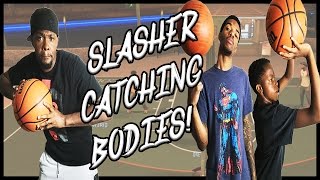 SLASHER CATCHING BODIES!! - NBA 2K17 MyPark Gameplay