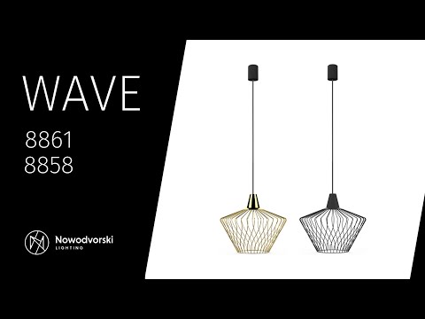 Підвісний світильник Nowodvorski 8858 Wave E27 1x60W IP20 Bl