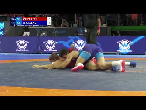 1/8 final FS - 80 kg N SCHWALLER (SUI) v M ABDULOEV (TJK)