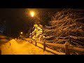 1 Hour of Beautiful Relaxing Snow Falling in a Mountain Village