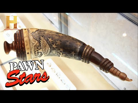 Pawn Stars: EXPLOSIVE PRICE for Rare Antique Gun Powder Holder(Season 8)