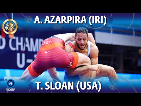 Amirali Azarpira (IRI) vs Tanner Sloan (USA) - Final // U23 World Championships 2022 // 97kg