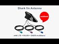 Delock LTE/WLAN/GPS-Antenne Shark Fin FAKRA C/D/Z 3.5 dBi