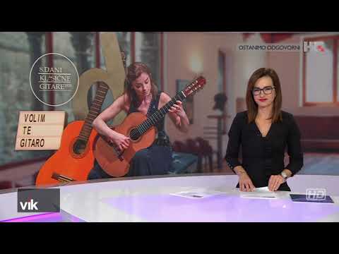 8. Dani klasične gitare u emisiji "Vijesti iz kulture" (Ana Vidović plays Bach)