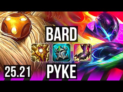 BARD & Corki vs PYKE & Ezreal (SUP) | 3/1/21 | KR Master | 25.21