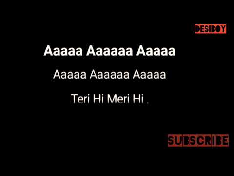 Teri Meri Kahani-Ranu Mandal Karaoke with lyrics