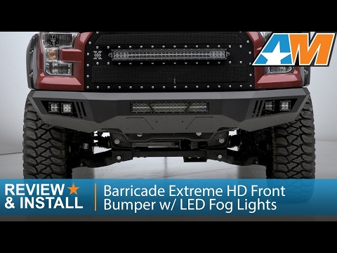 F150 Barricade Extreme HD Front Bumper w/ LED Fog Lights Review & Install 2015-2017