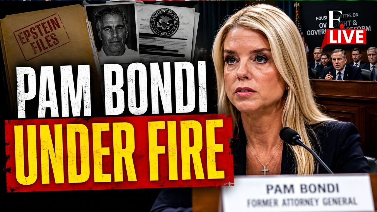 Epstein Case LIVE: Pam Bondi Grilled Over Jeffrey Epstein Files in Secret House Interview