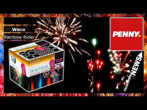 9,99€ RAINBOW RIDER PENNY FEUERWERK | Weco Feuerwerk Batterie