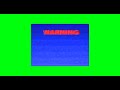 Green Screen WARNING Vhs