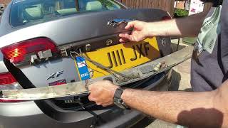 Jaguar XF 3.0 D 2010 Trunk / Boot Chrome Trim Replacement