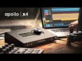 Apollo x4 Thunderbolt 3 Audio Interface — 4 Unison Mic Preamps w/ Realtime UAD Processing