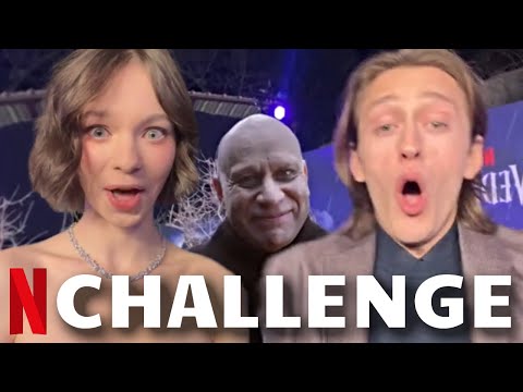 WEDNESDAY Cast Gets Pranked By Uncle Fester Filter & Plays The Put A Finger Down Challenge | Netflix