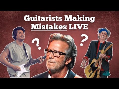 Legendary Guitarists Making Mistakes Live