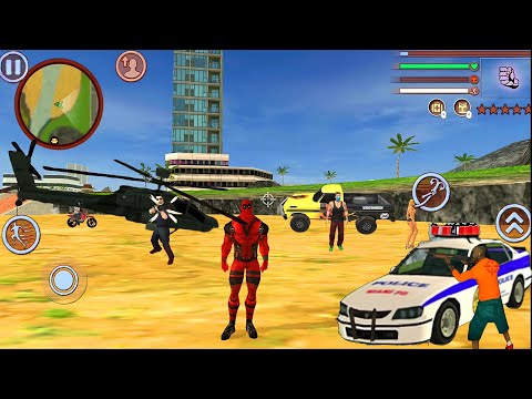 Deadpool Rope Hero Vice Town Crime Simulator #5 - Android Gameplay