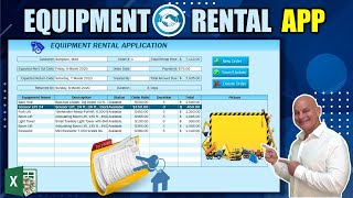 Learn How To Create This Excel Equipment Rental Application From Scratch [Free Download]