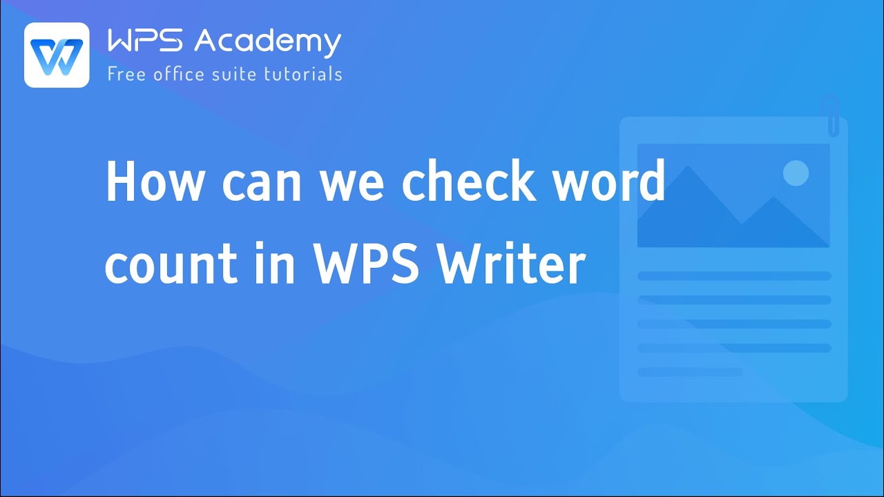 Word Count video thumbnail