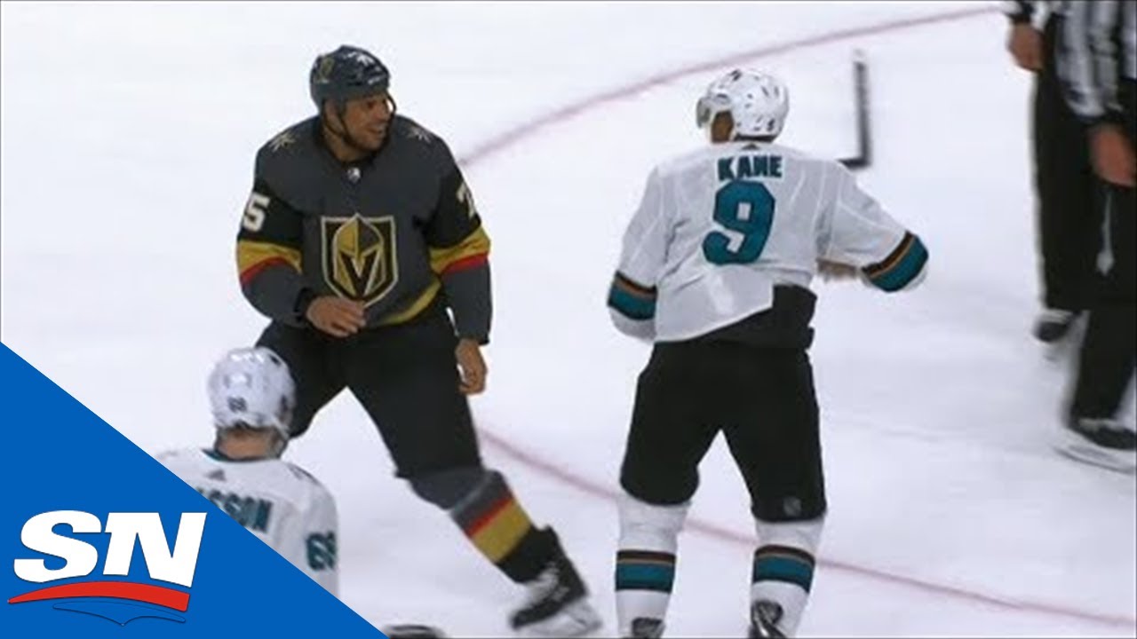 Vidéo: Evander Kane et Ryan Reaves se sont TAPÉS sur la YEULE...