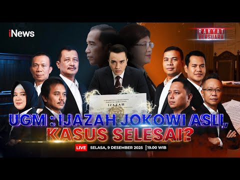 🔴LIVE Rakyat Bersuara UGM: Ijazah Jokowi Asli, Kasus Selesai? (09/12)