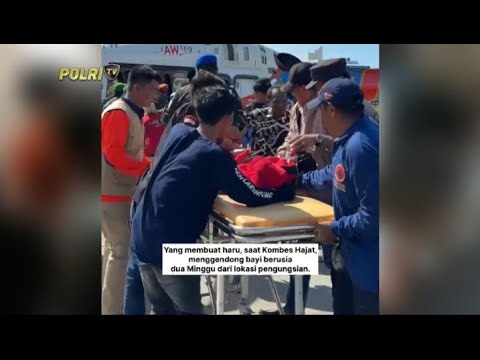 POLDA SULSEL JEMPUT IBU &amp; BAYI DENGAN HELIKOPTER