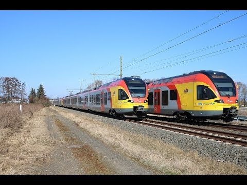HLB Stadler Flirt Doppeltraktion Treffen in Karben (Wetterau)