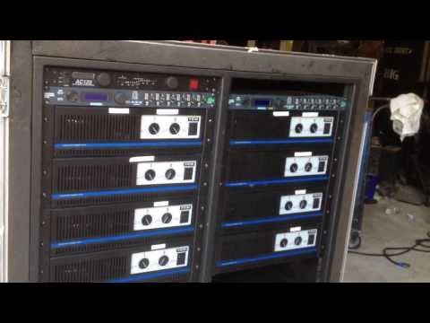 TCS Audio System -- 40,000 watts! Eight 3-Way Cabs + Power Amps  - For Sale