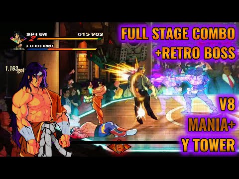 Streets of Rage 4/ V8/ Mania+/ Shiva/ Y Tower Full Stage Combo + Retro Boss!