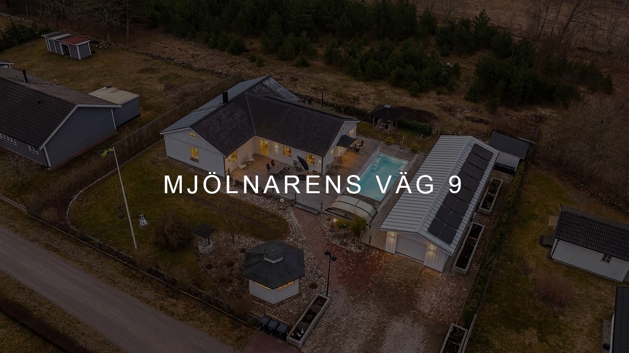 7 rum Villa på Mjölnarens väg 9 Köpingsvik Borgholms kommun - video
