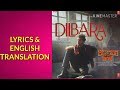 LYRICS Dilbara | Pati Patni Aur Woh | Kartik A, Bhumi P, Ananya P | SachetT Parampara TRANSLATION
