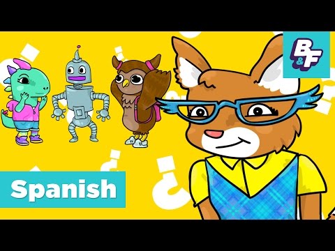 Learn Spanish Questions - Interrogative Pronouns with BASHO & FRIENDS - Qué, Quién, Cómo, Dónde?