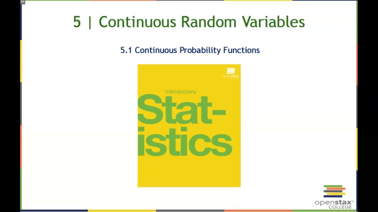 Lesson 5.1 Continuous Probability Function