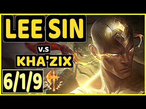 GILIUS (LEE SIN) vs KHA'ZIX - 6/1/9 KDA JUNGLE CHALLENGER GAMEPLAY - EUW