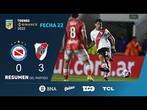 #TorneoBinance | Fecha 22 | resumen de Argentinos - River