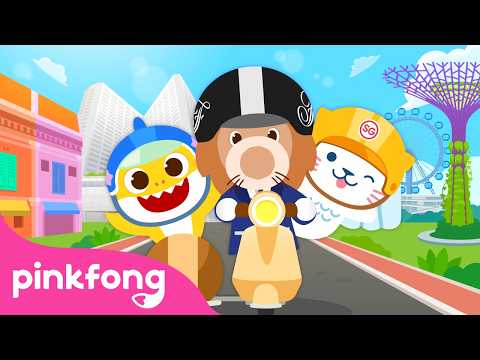 ベイビーシャーク、シンガポールをパチクとメルリと一緒に探検！🇸🇬🦈 (Baby Shark Explores Singapore with Pakcik and Merli! 🇸🇬🦈)