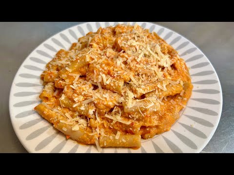 Pasta con Pimentón y queso | Receta FÁCIL Y DELICIOSA en minutos